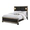 Global Furniture Usa Traditional Glam Glitter Blake Black King Bed With Lamps 3169 - alternate 5